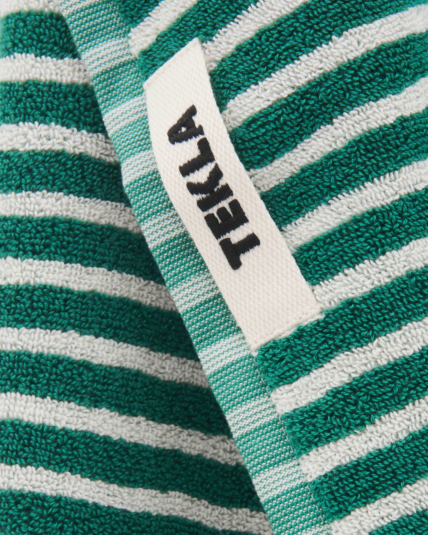 Hand Towel, Teal Green Stripes (50x90cm)