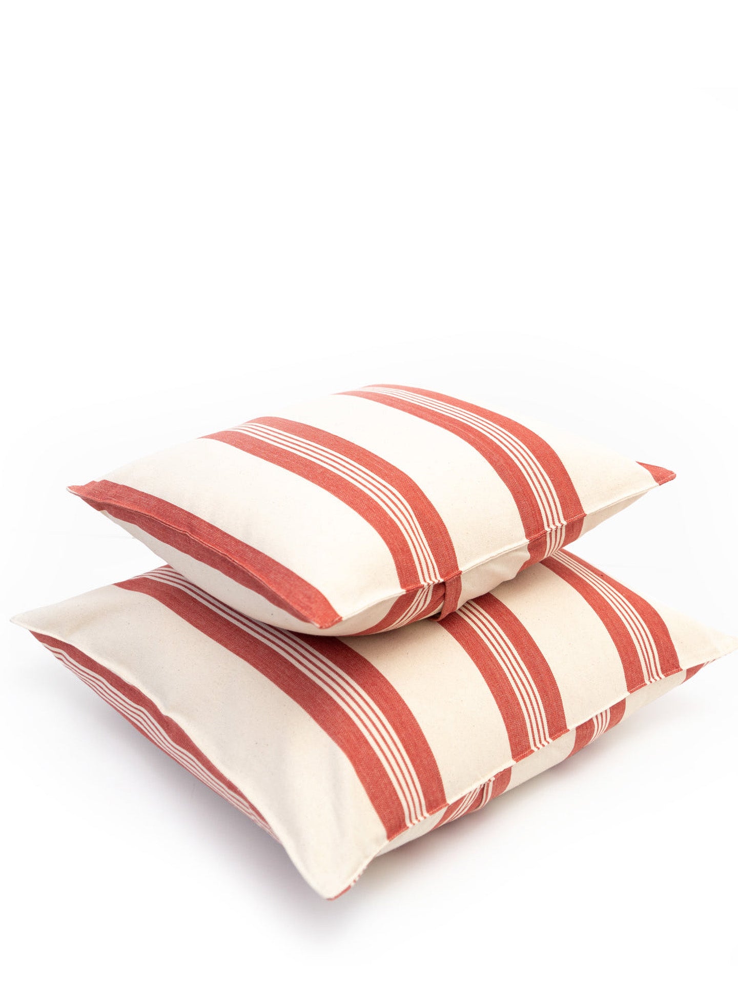 Cushion cover no 5 red stripes, 50 x 50 cm