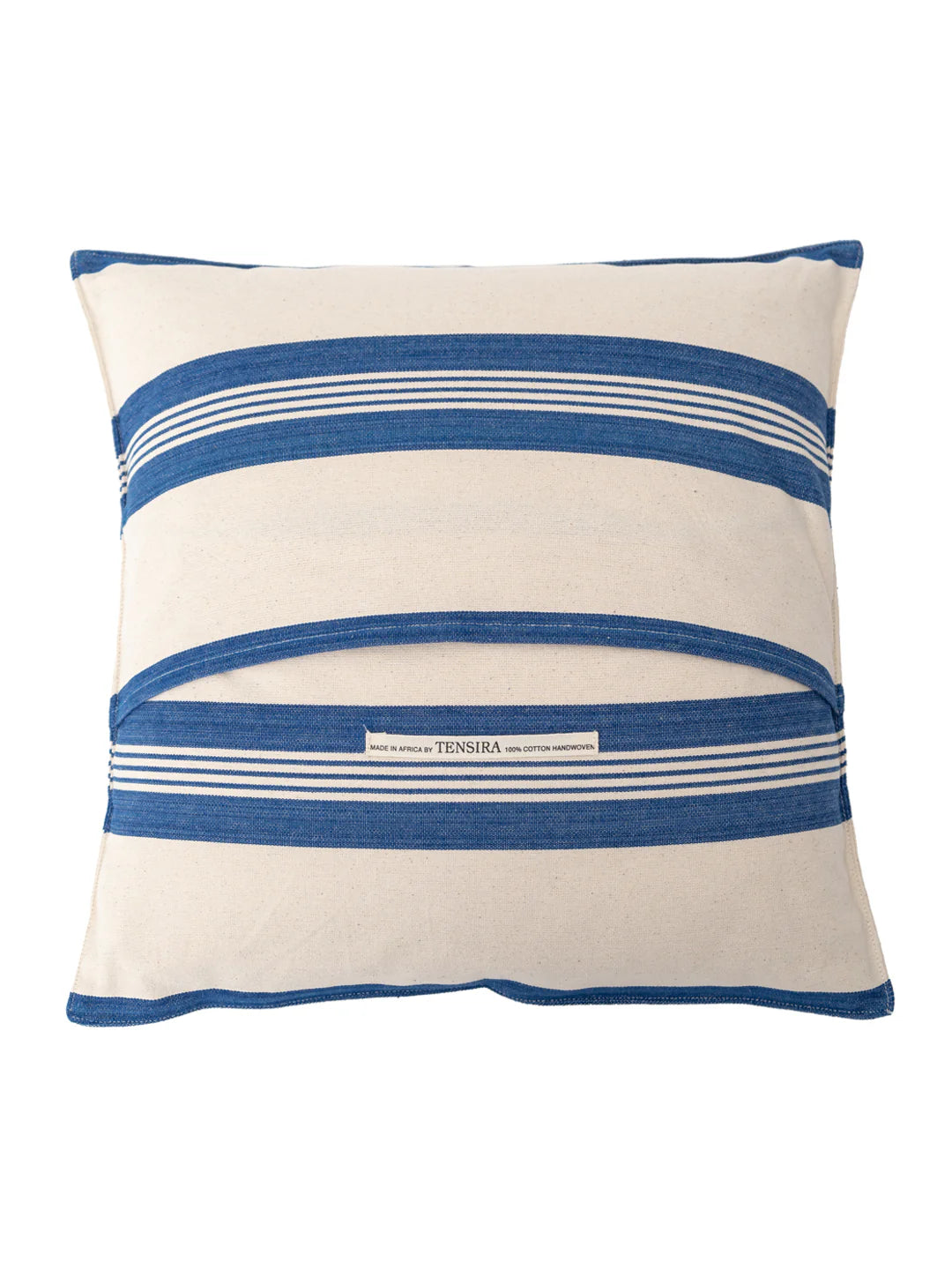 Cushion cover no 4, bold blue stripes  (50 x 50 cm)