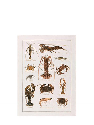 La mer crustacean kitchen towel