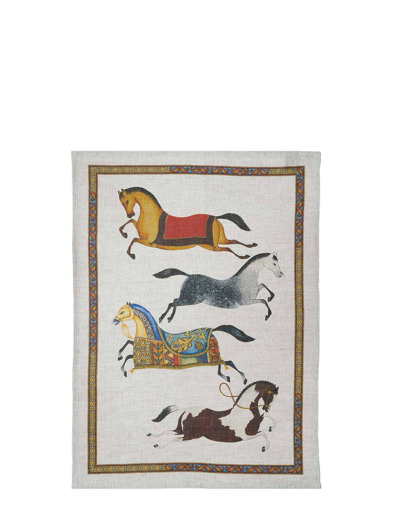 Barnum kitchen towel, horses