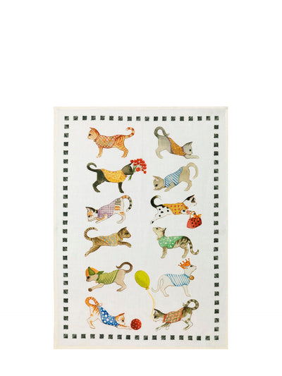 Best friends kitchen towel, cats