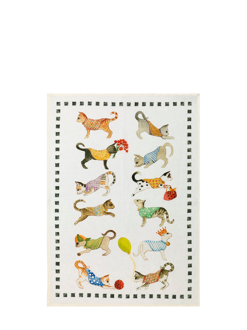 Best friends kitchen towel, cats