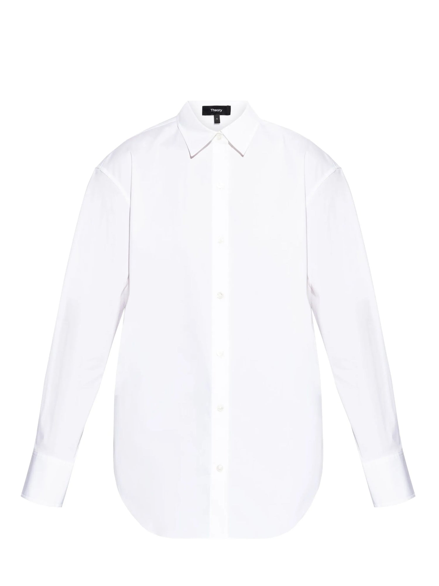 Boyfriend cotton shirt, white