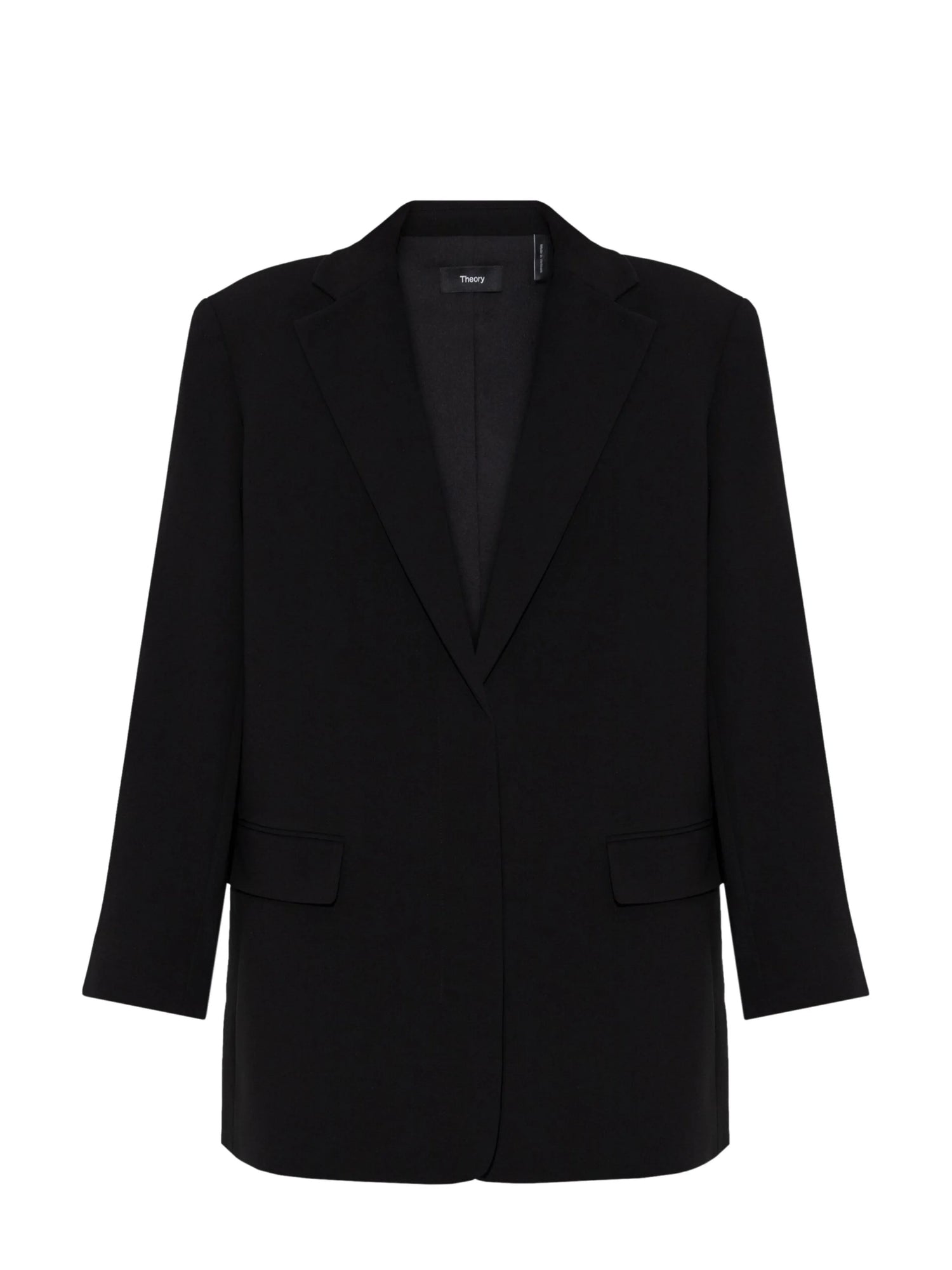 Relax  blazer in Admiral Crepe, black