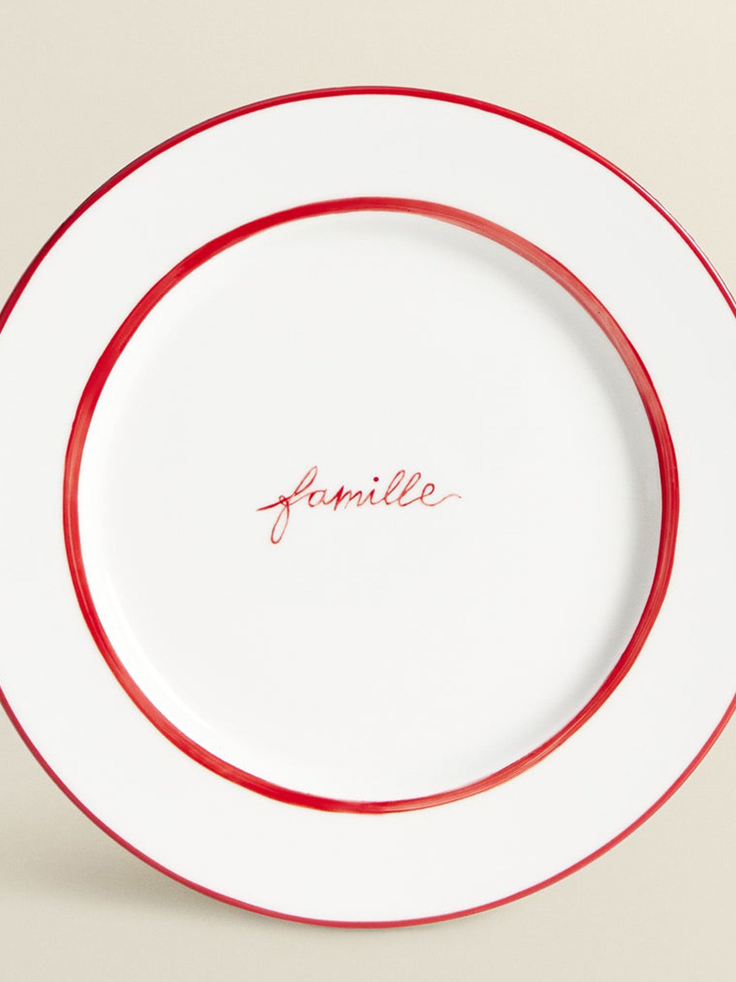 Famille dinner plate