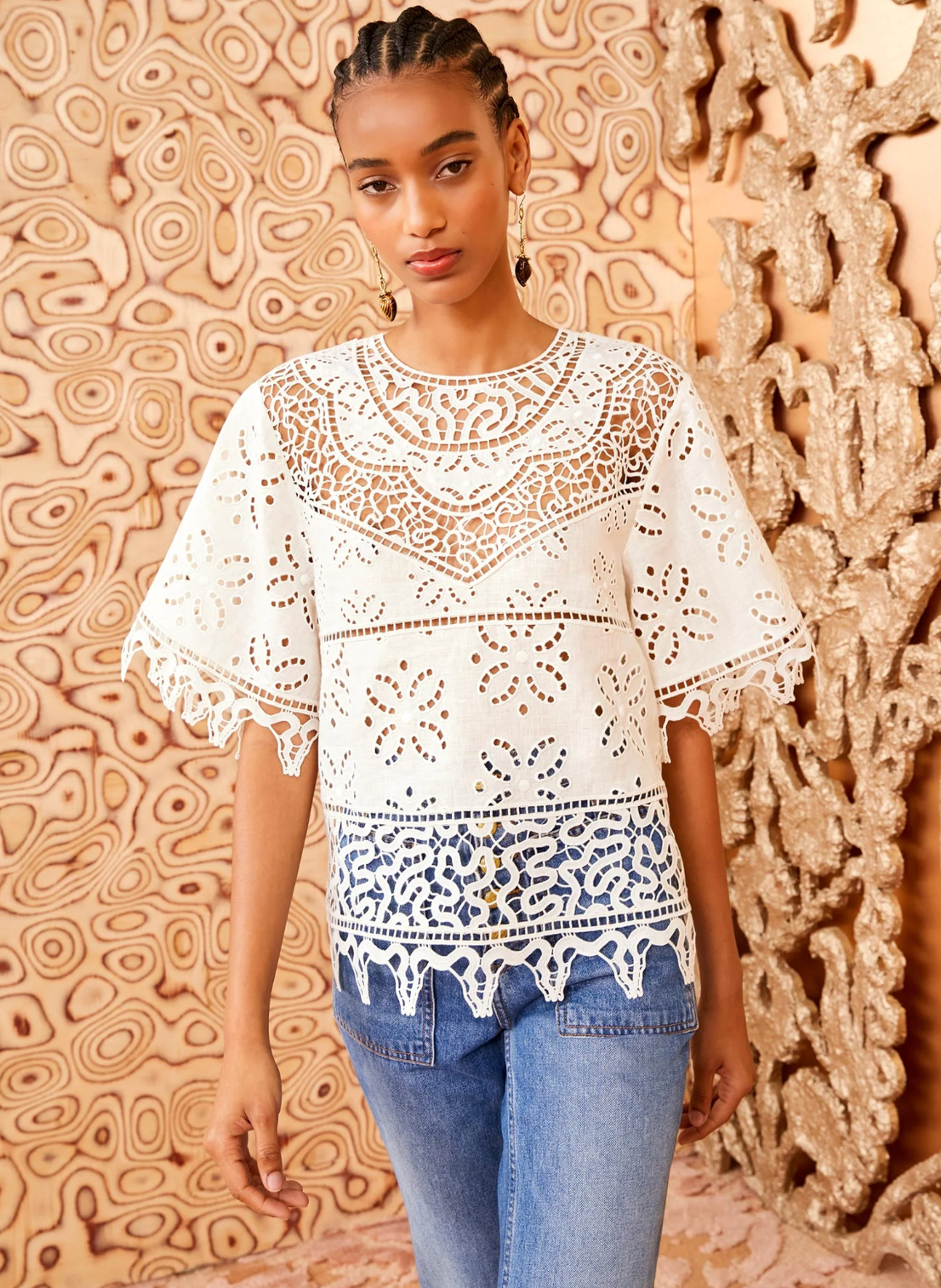 Aria Blouse, ivory