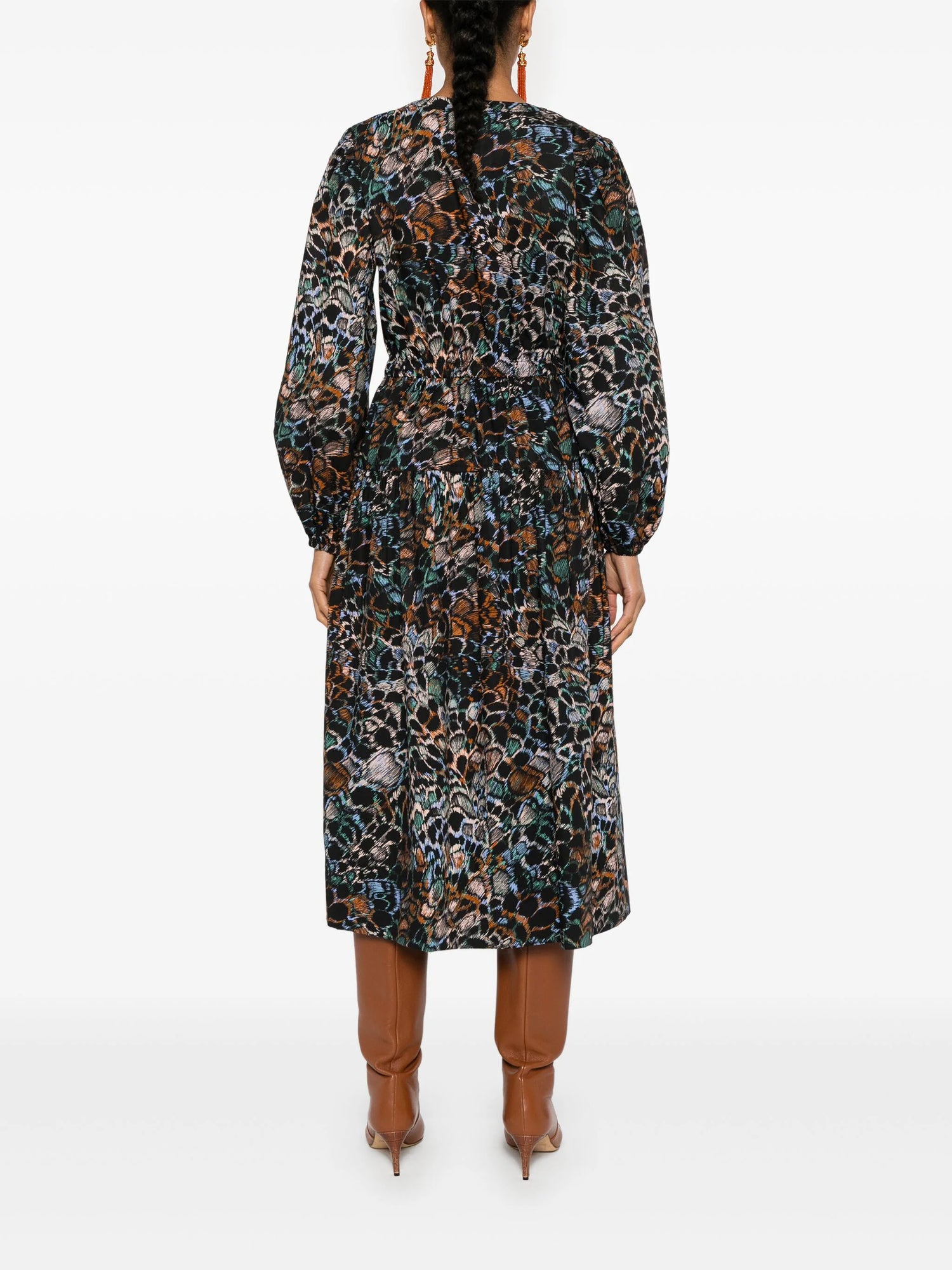 Aurelie Dress, starling print