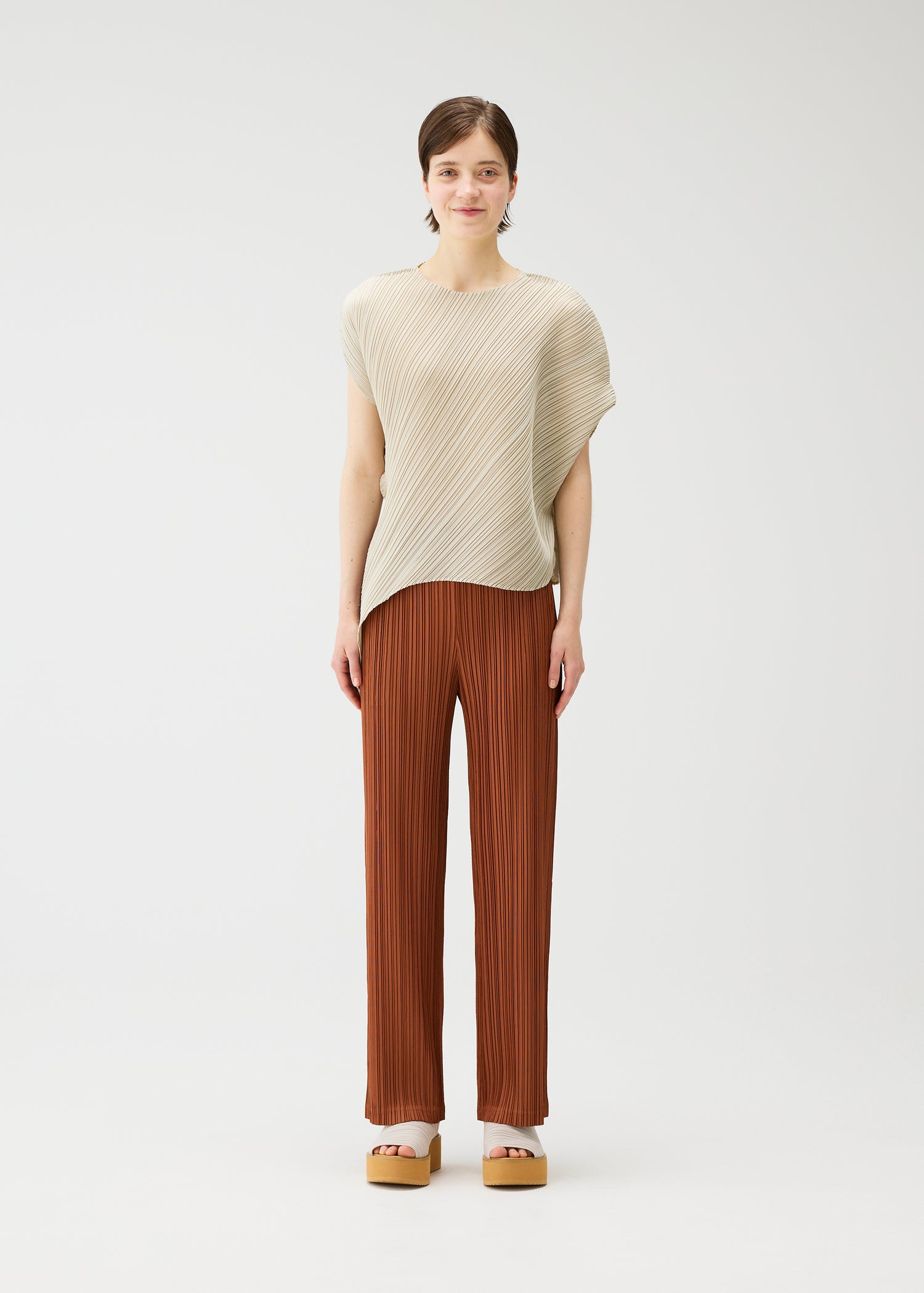 Leaf shirt, greige