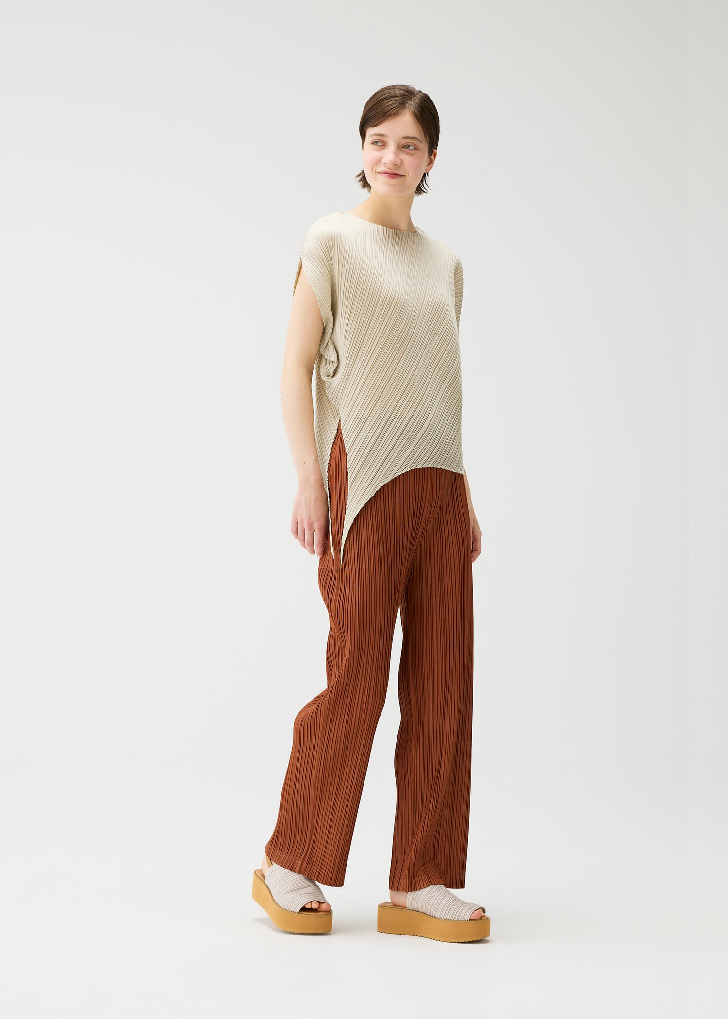 Leaf shirt, greige