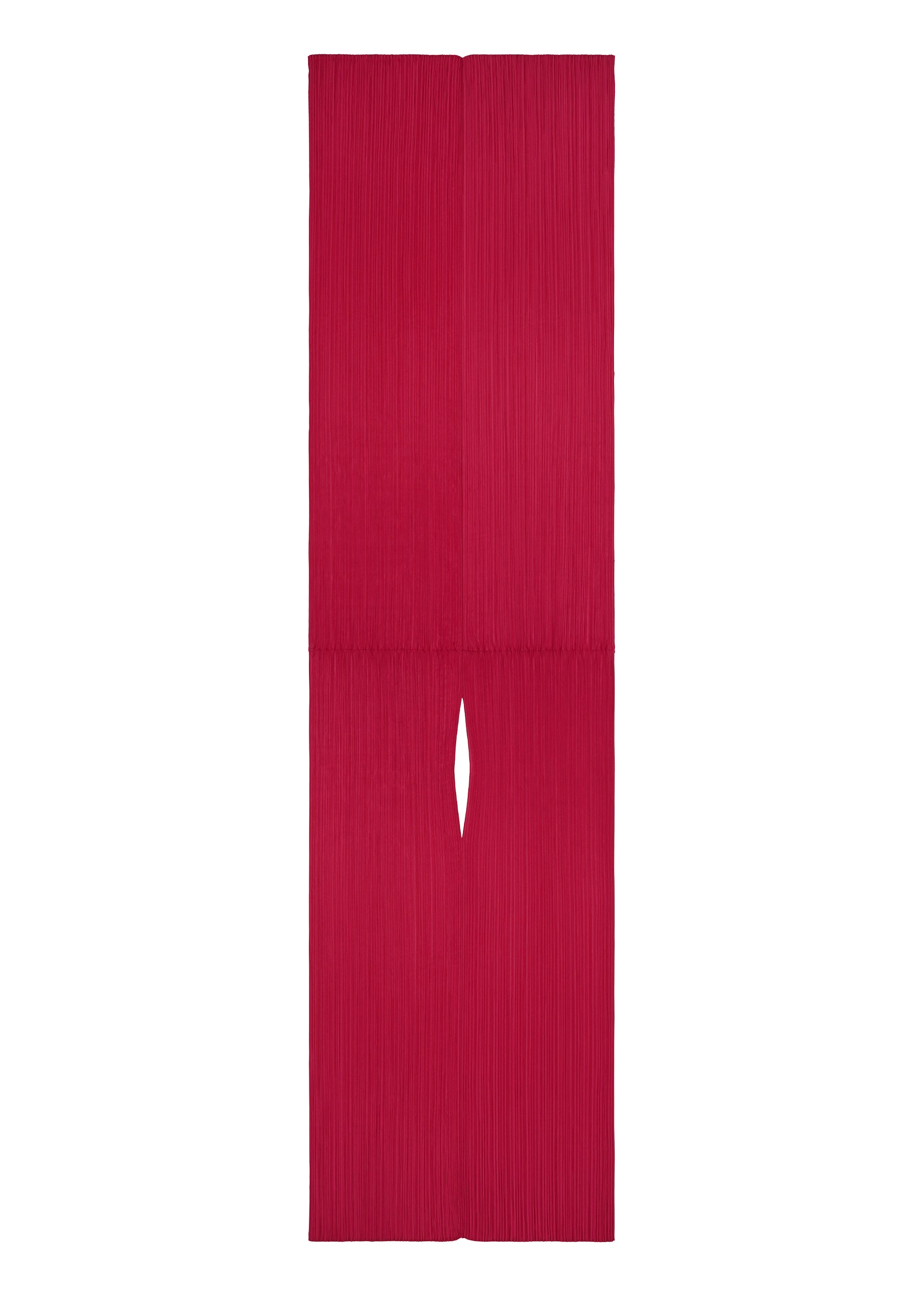 Pleats Please Issey Miyake: Colorful Madame T-stole, carmine | My o My