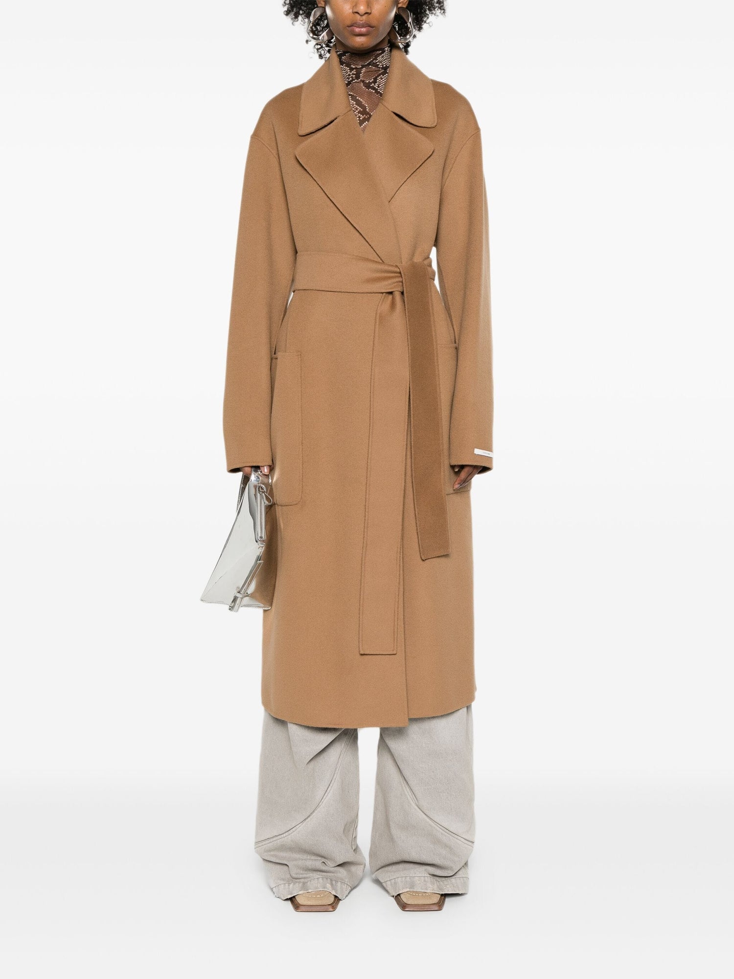 VELENO long wool coat, camel