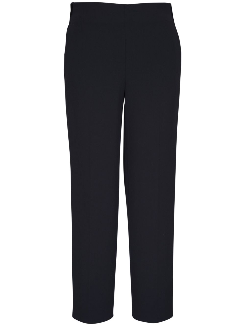 Mid rise velvet strapping pull on pant, black