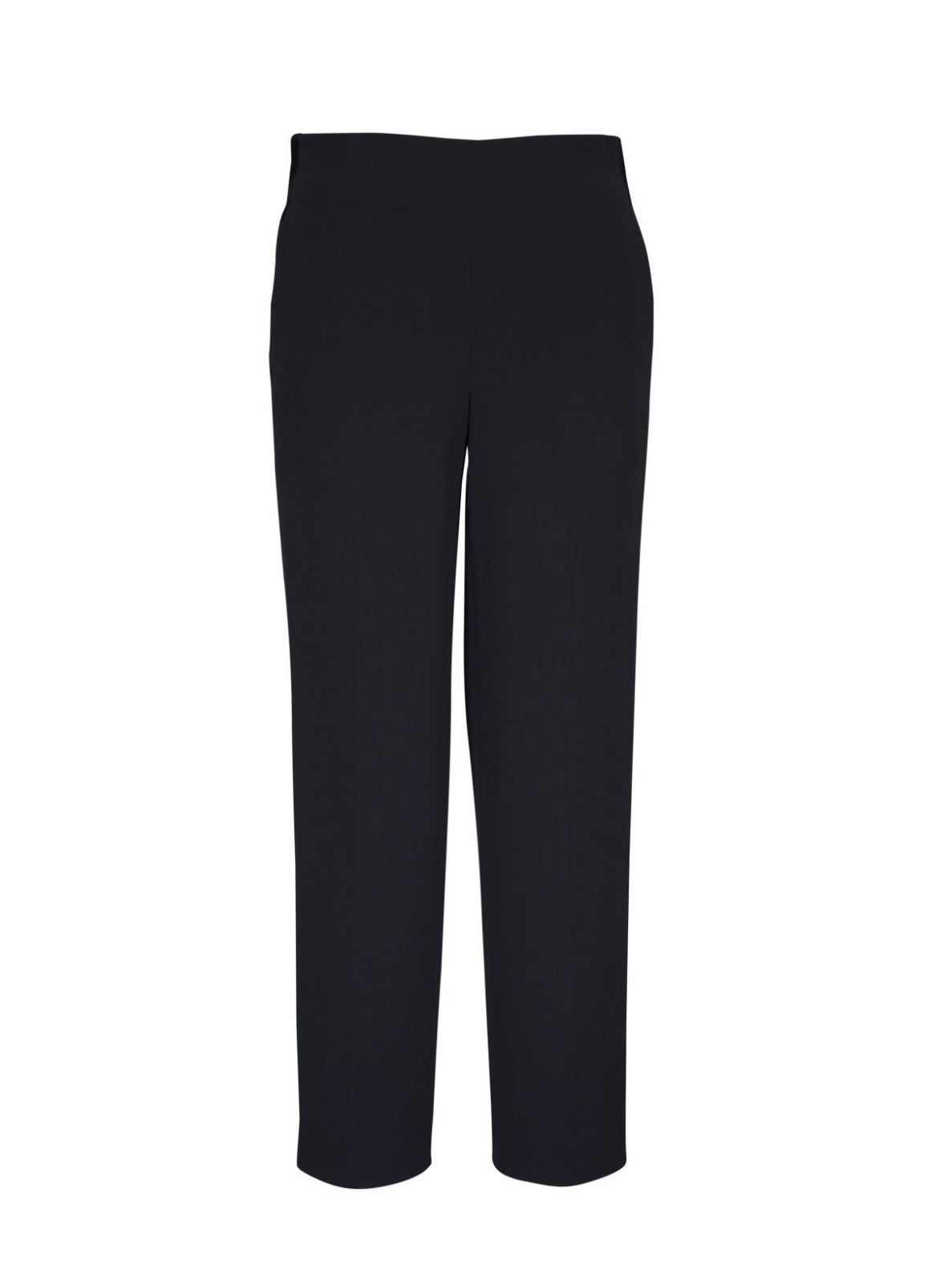 Mid rise velvet strapping pull on pant, black