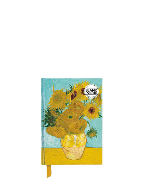 Foiled journal Sunflowers by Vincent van Gogh, blank (A5)