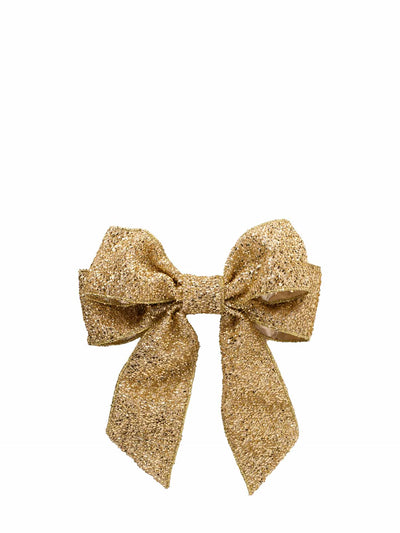 Bow with clip set of 2, gold
