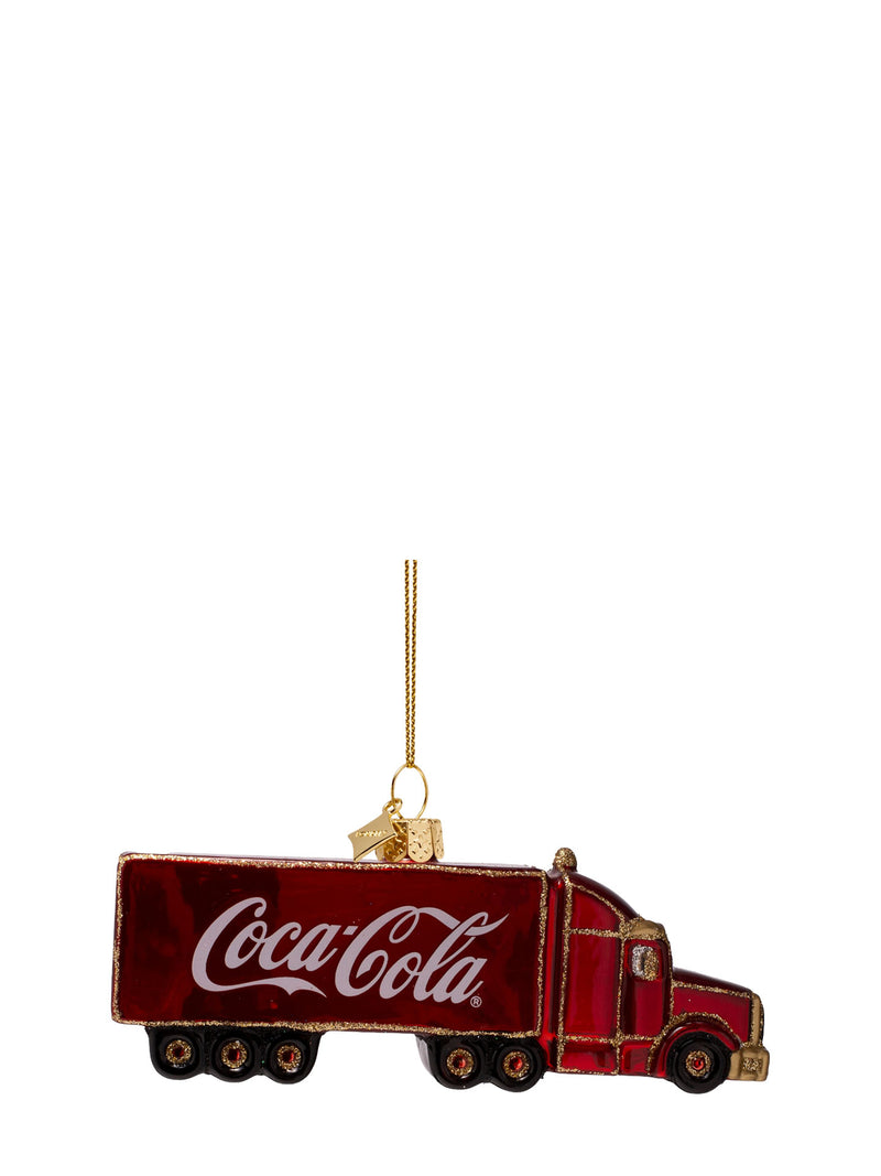 Coca-Cola truck glass ornament
