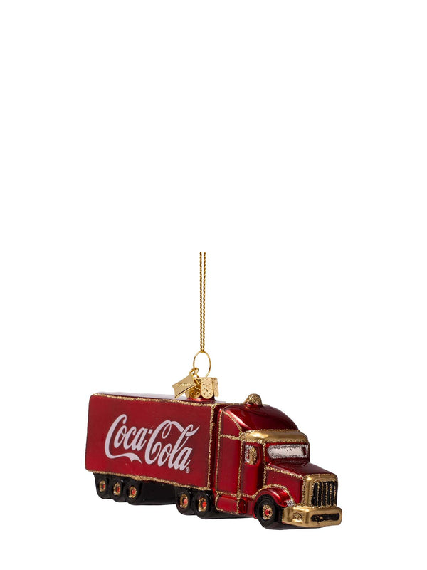 Coca-Cola truck glass ornament