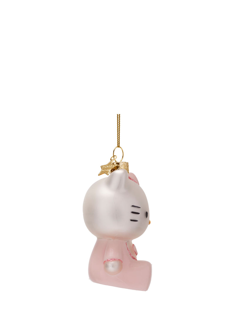 Hello Kitty baby pink glass ornament