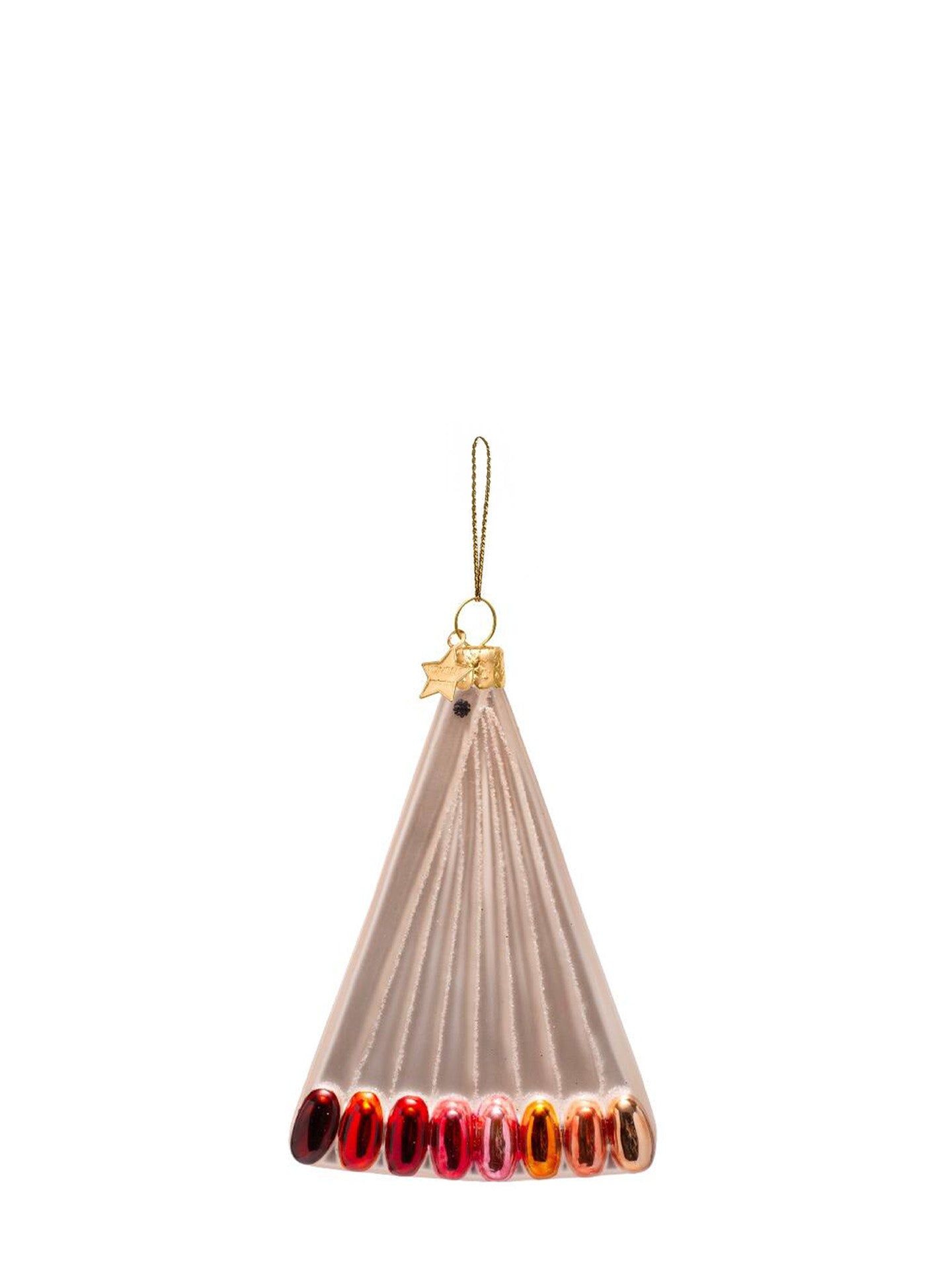 Nail swatches glass ornament