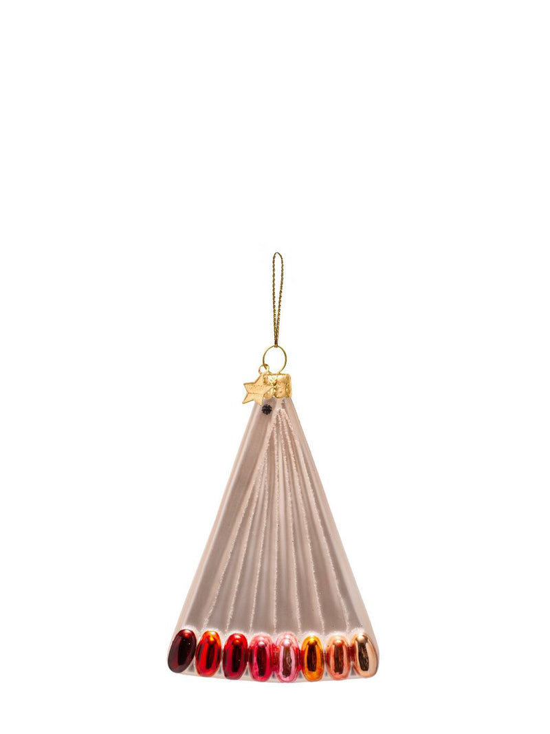 Nail swatches glass ornament