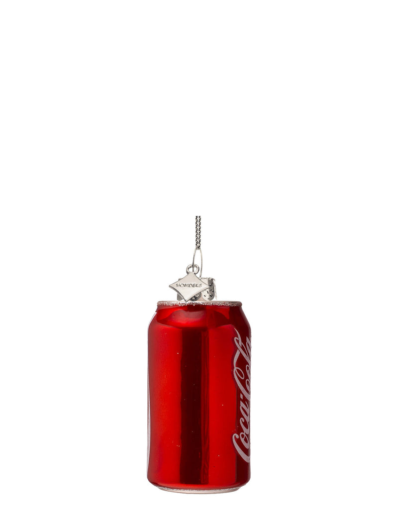 Coca-Cola original can glass ornament