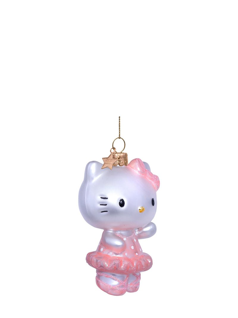 Hello Kitty ballerina glass ornament