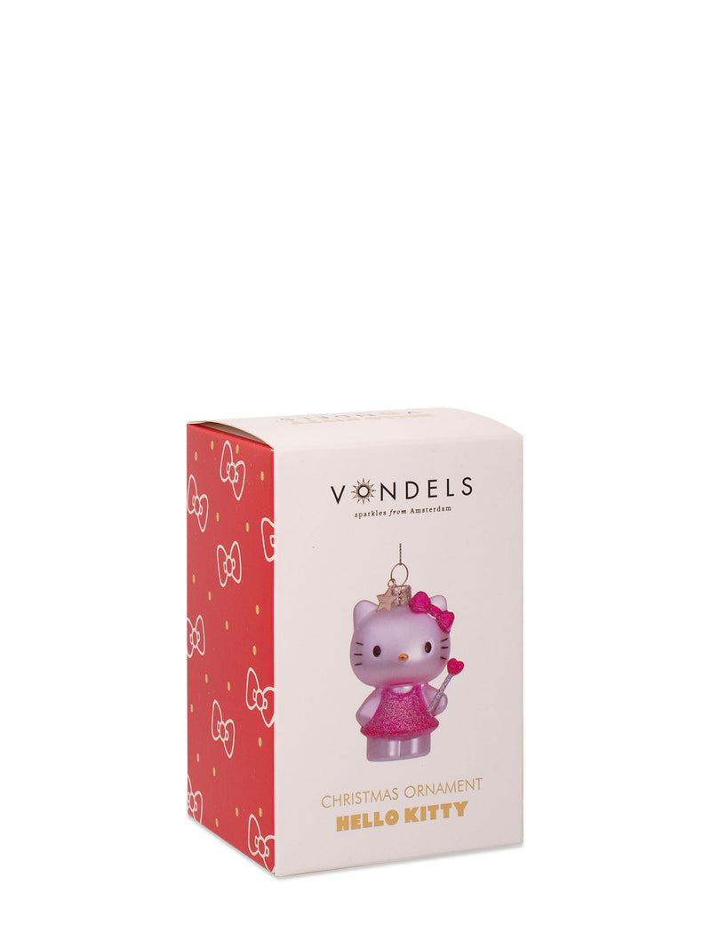 Hello Kitty glass ornament with magic wand