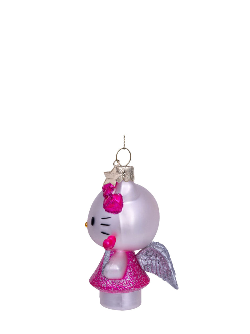Hello Kitty glass ornament with magic wand