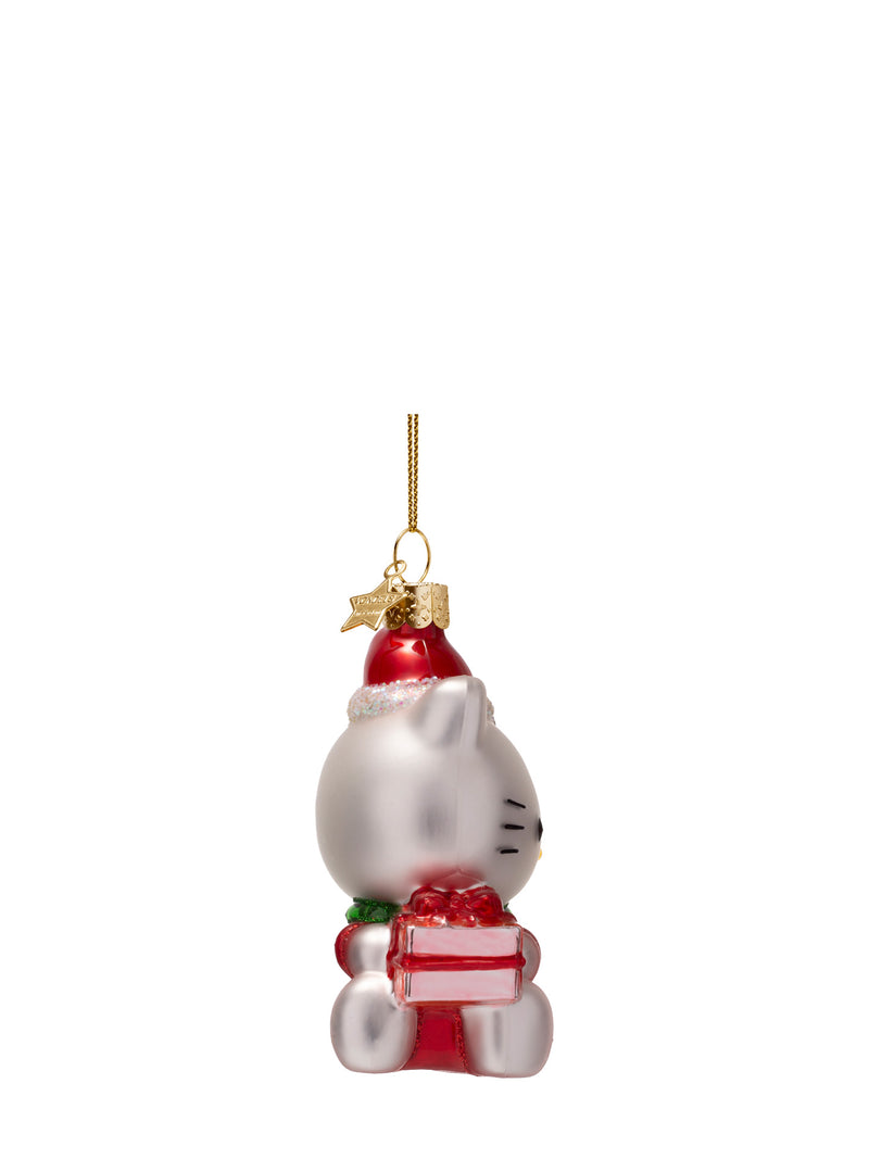 Hello Kitty with gift glass ornament