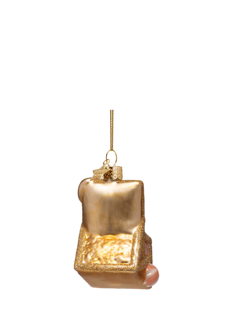 Beach chair glass ornament