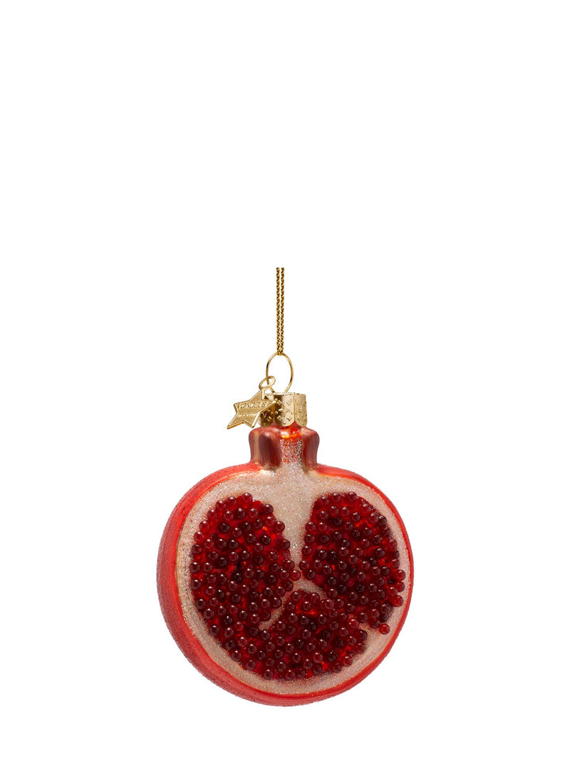 Pomegranate glass ornament