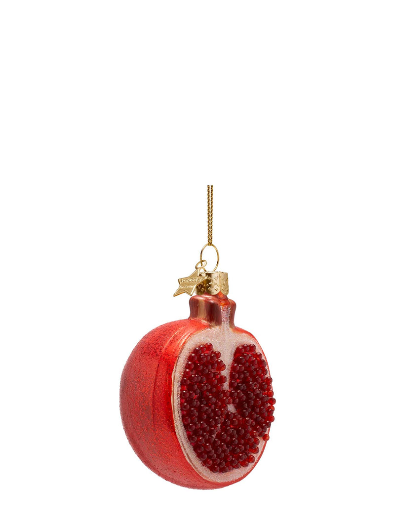 Pomegranate glass ornament