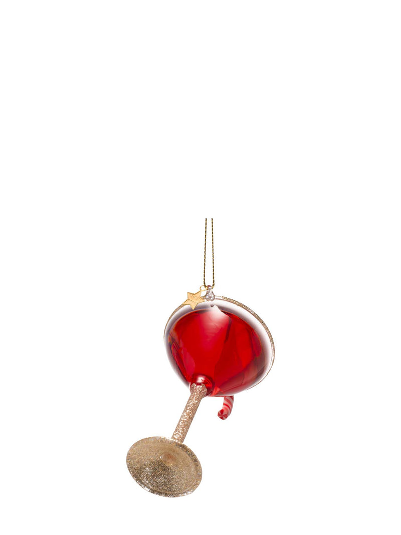 Christmas cocktail glass ornament