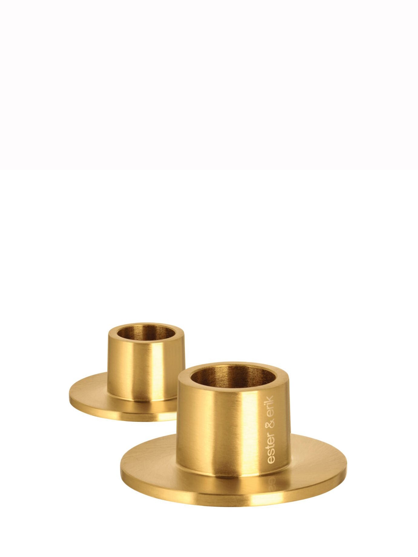 Steel candleholder, 4 metallic colours (medium size)