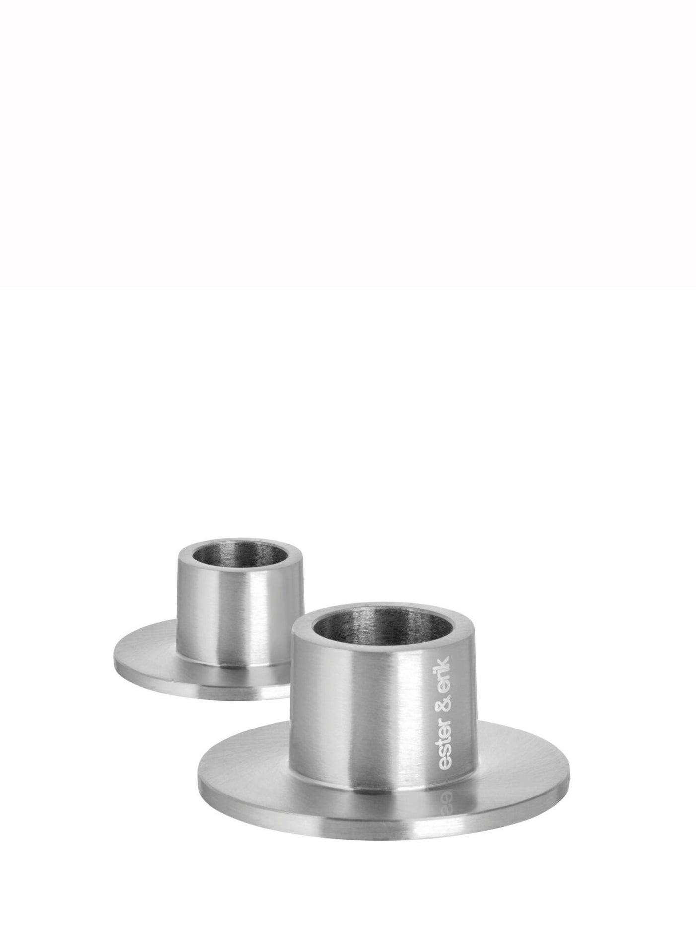 Steel candleholder, 4 metallic colours (medium size)