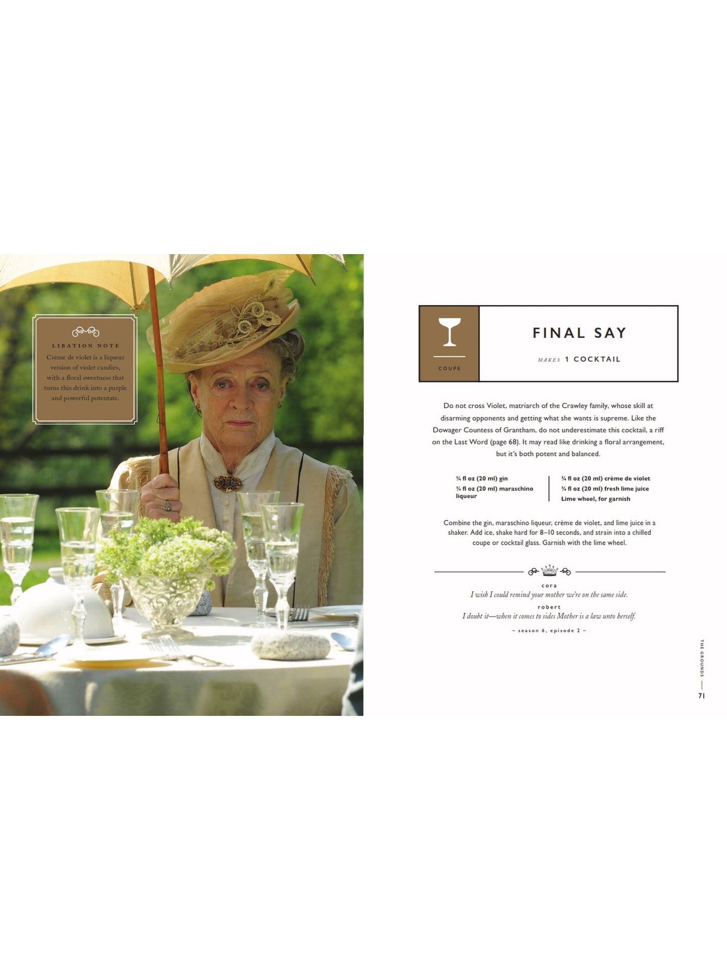 The official Downton Abbey cocktail book