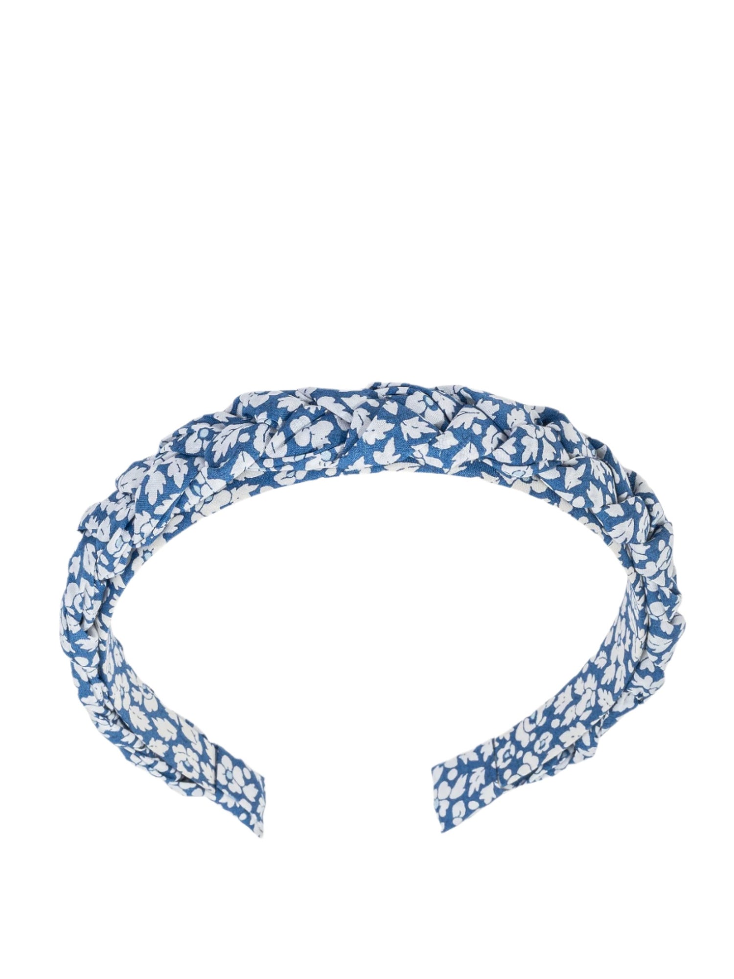 Hairband braided, Liberty print Feather Blue