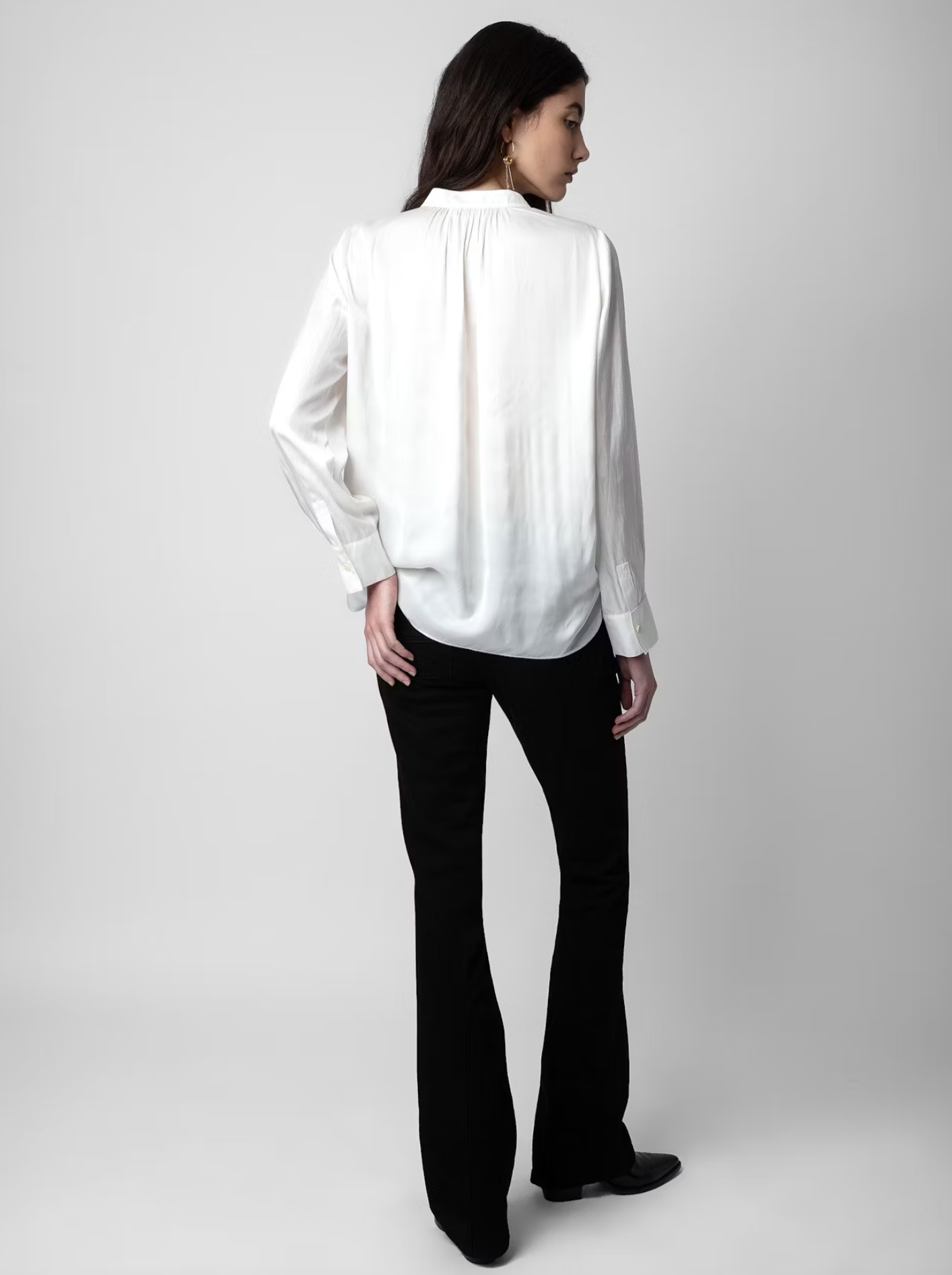 Tink satin blouse, white (permanent)