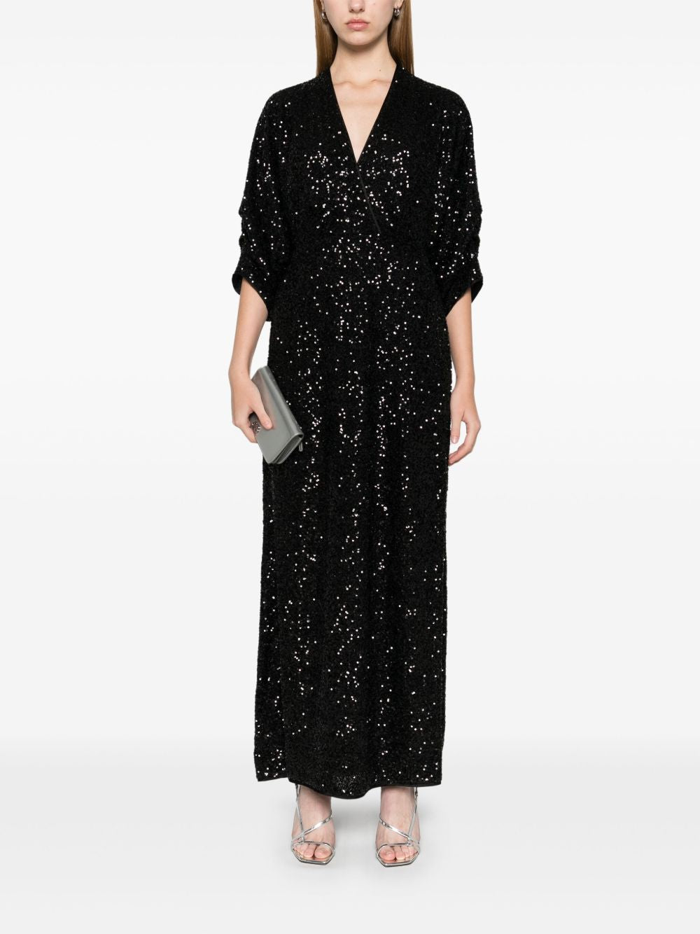 Jessel sequin dress, black