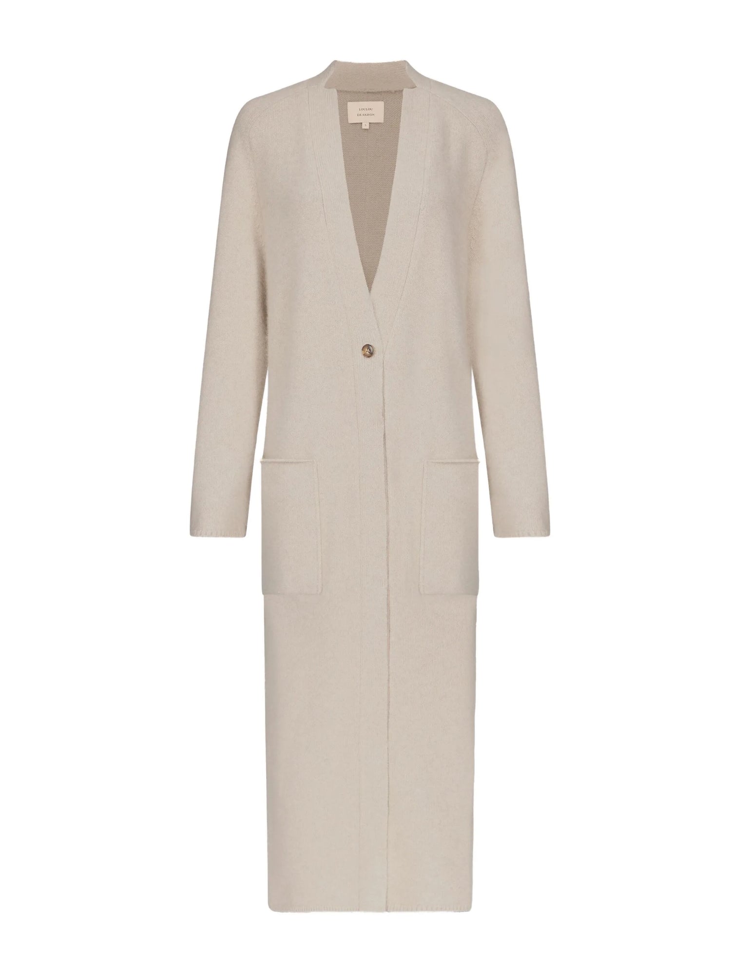Smet maxi knit cardigan, Ivory