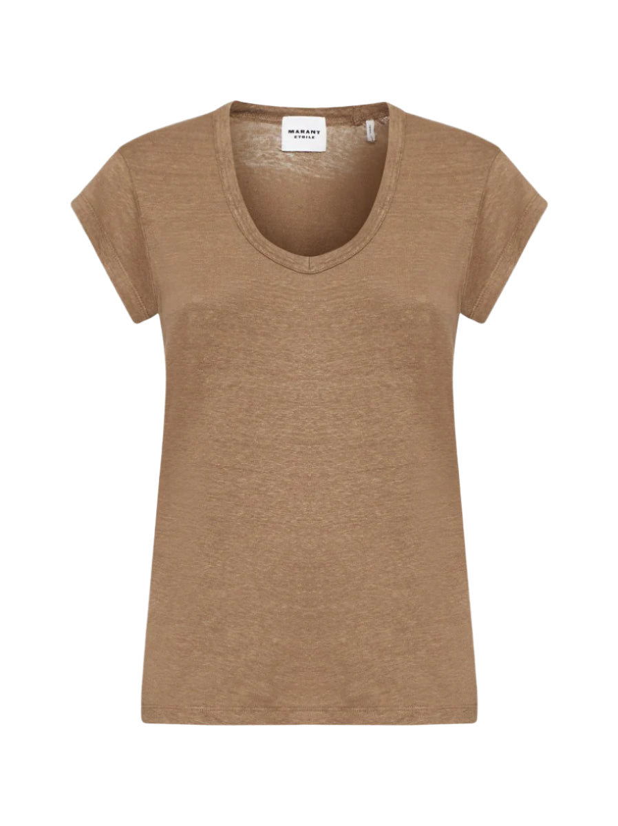 Zankou linen tee, light khaki