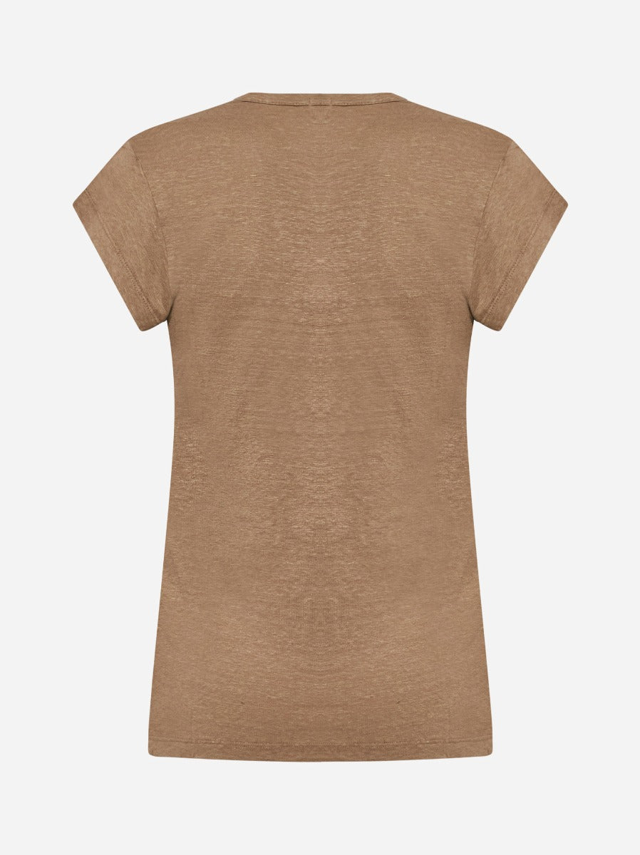 Zankou linen tee, light khaki