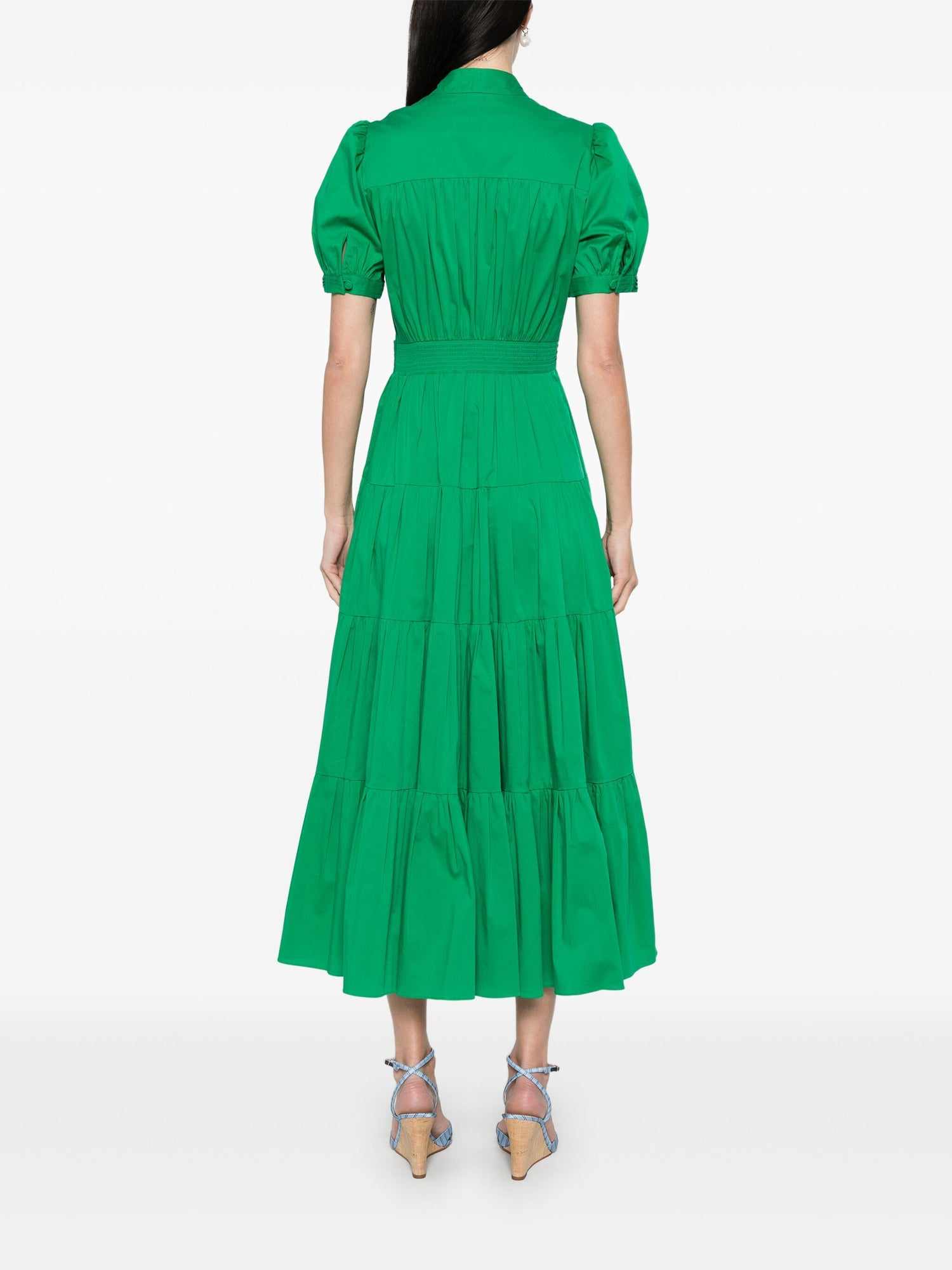 Darby midi dress, signature green