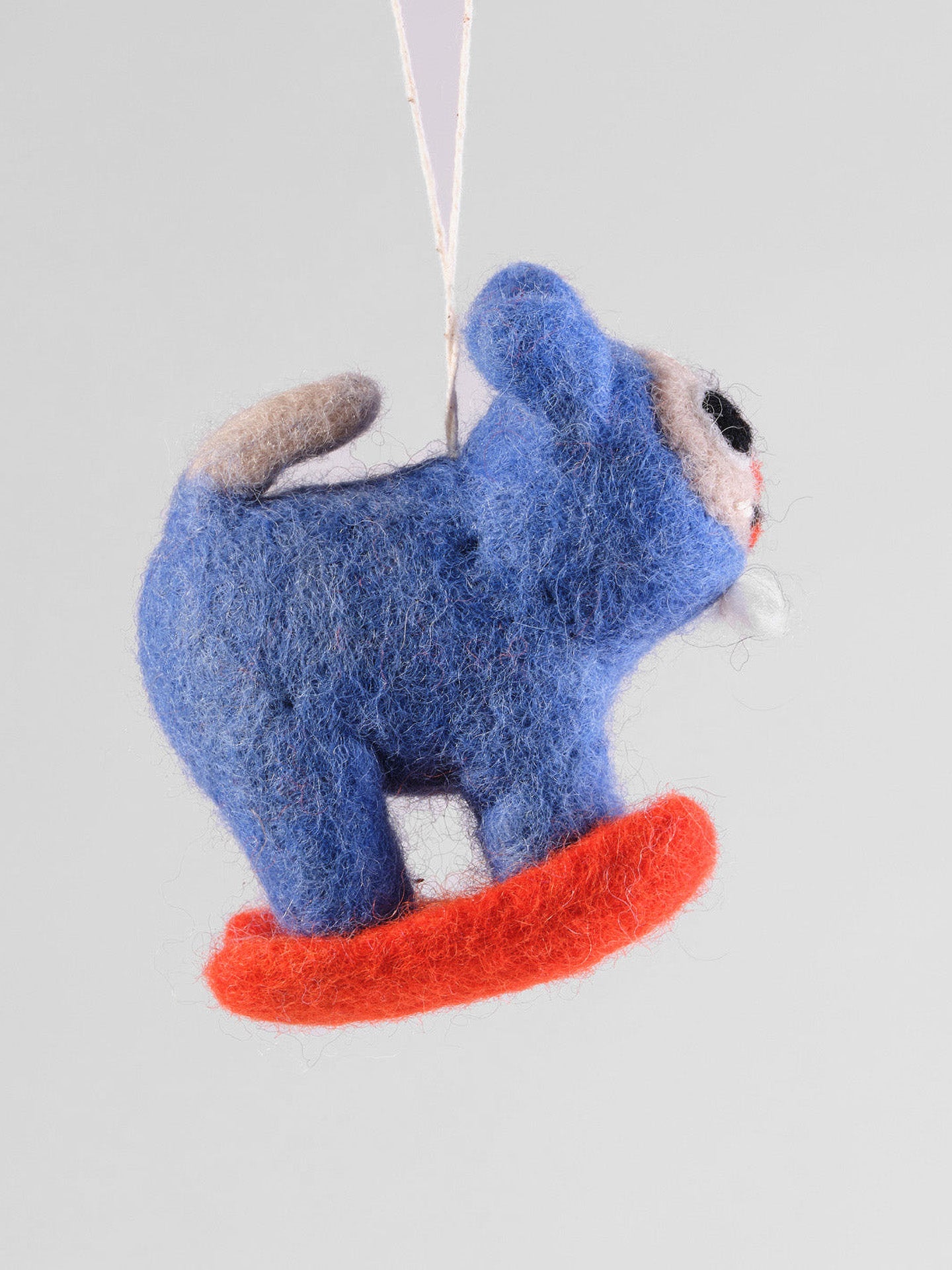 Eddie, Skiing Cat felt ornament