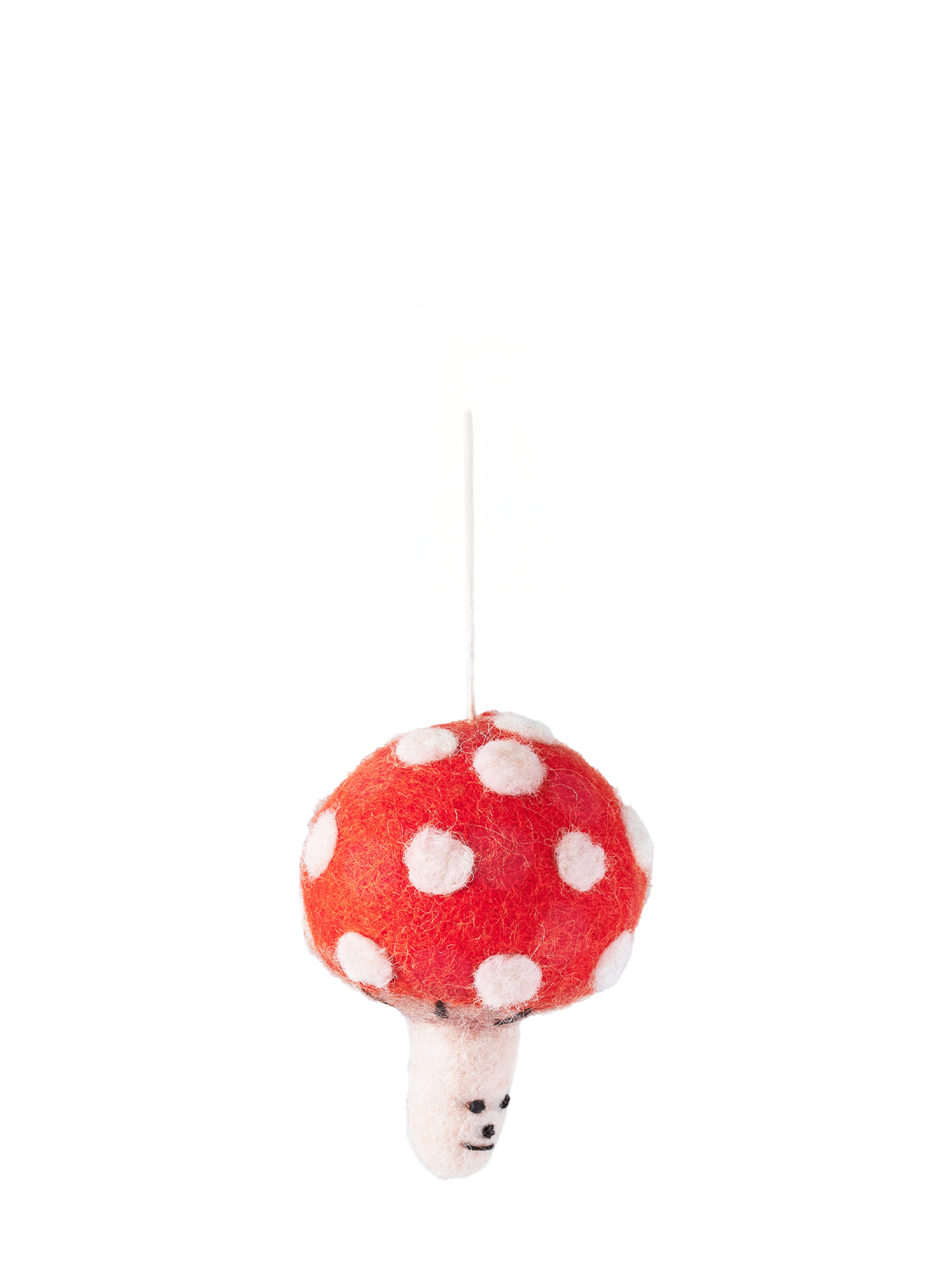 Mushroom felt ornament