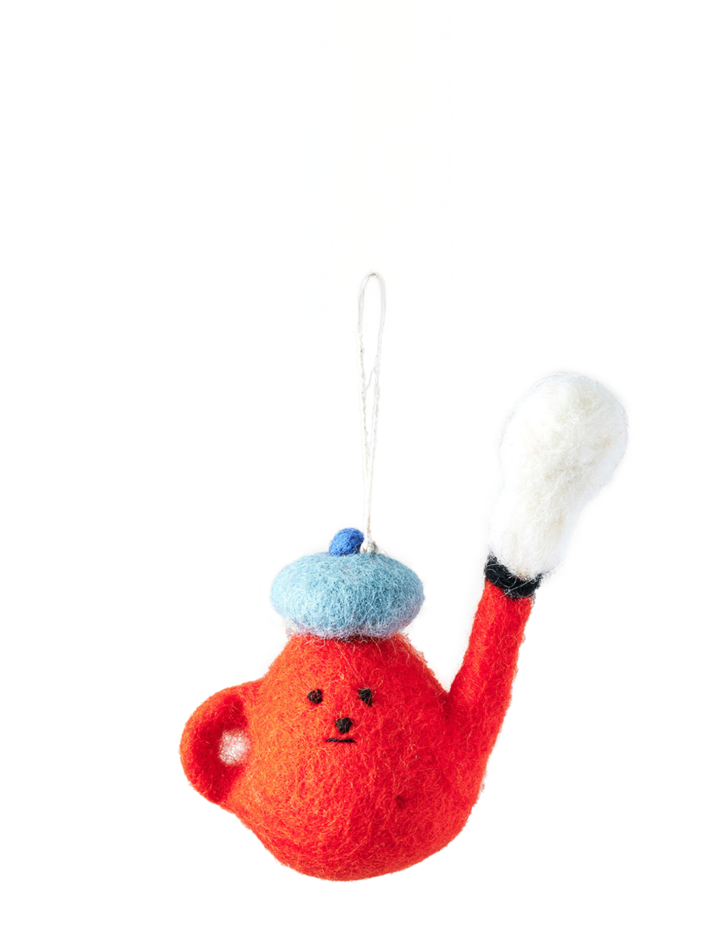 Teapot felt ornament