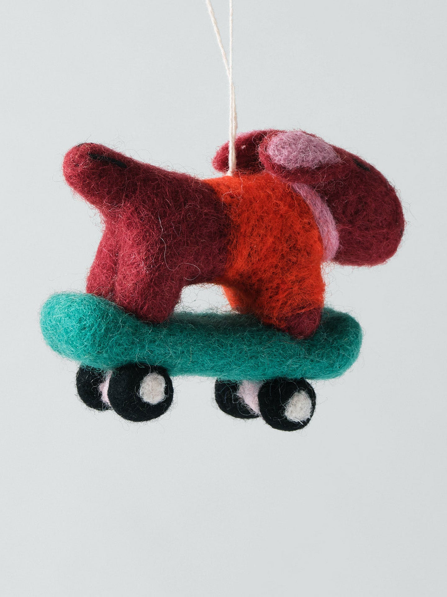 Bert, Skateboarding Dog felt ornament