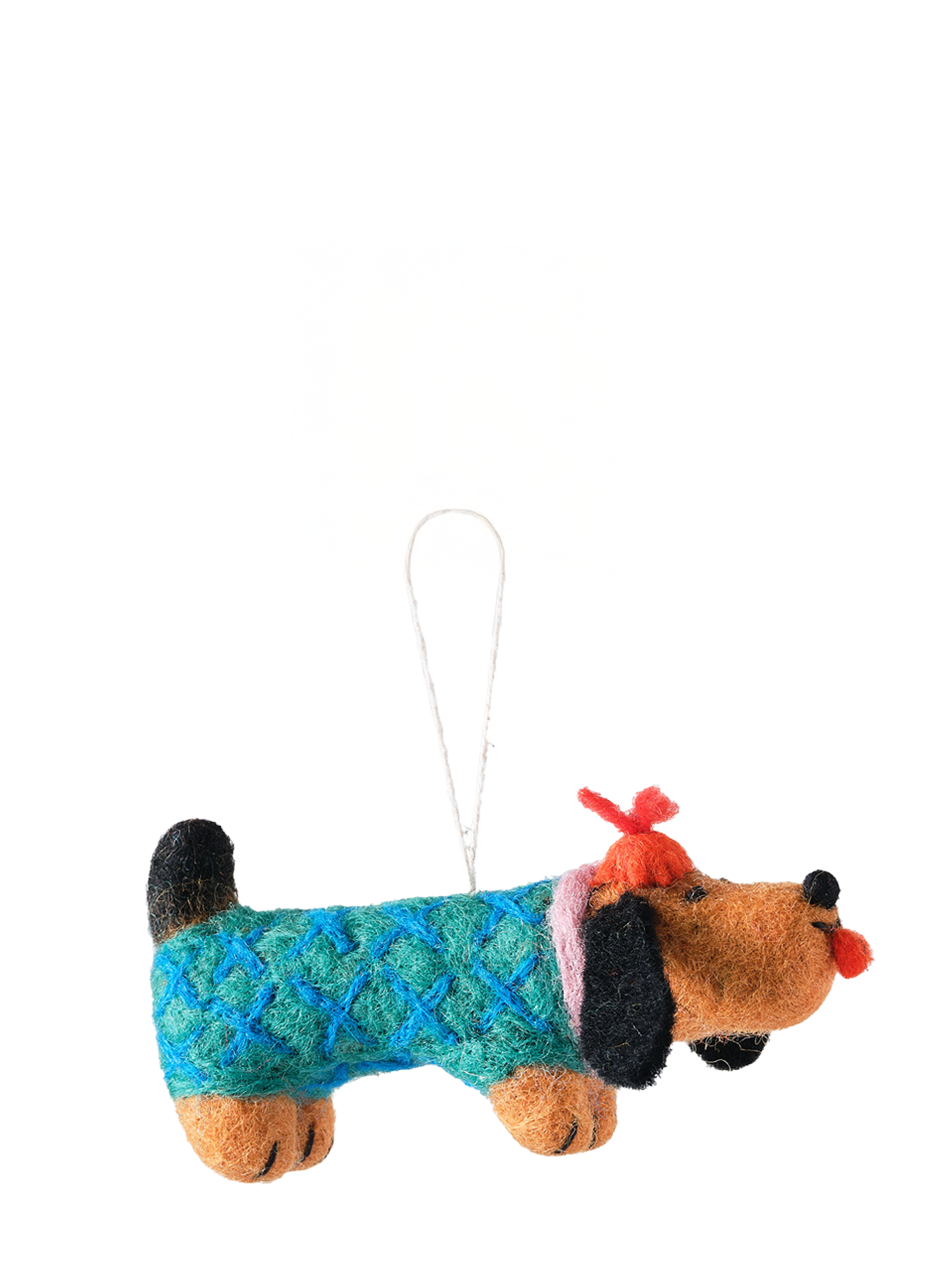 Wiener, Sausage Dog felt ornament