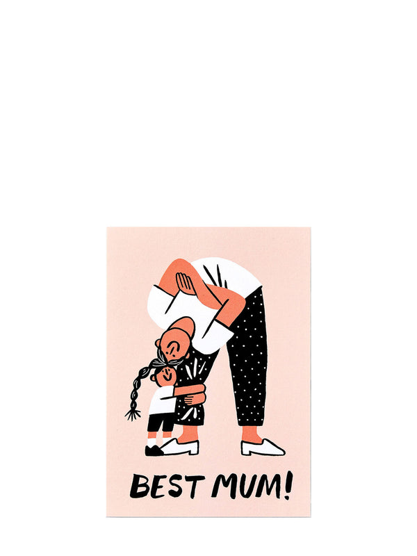 Best Mum hug leg, Mother's day card
